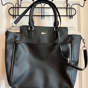 Lacoste black tote bag
